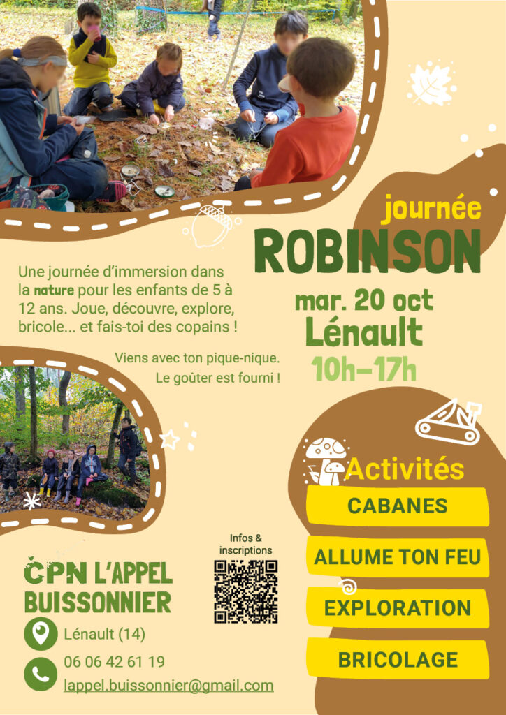 Flyer Journée Robinson 20 octobre 2026 à Lénault